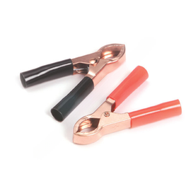 GRO 84 5000 BATTERY CLAMPS, 50 AMP, BLK/RED, PAIR