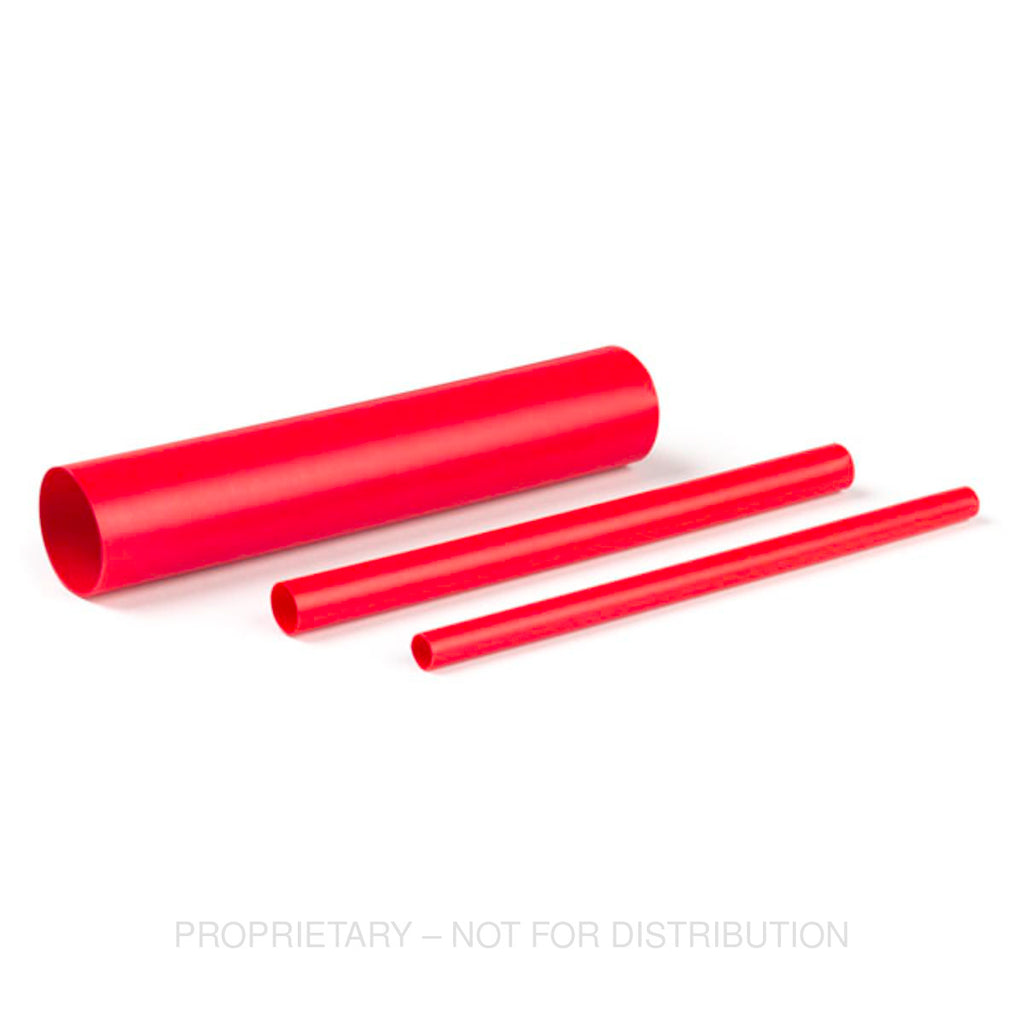 GRO 84 6103 SHRINK TUBE, D.W., RED, 3/4In. x 6In., P