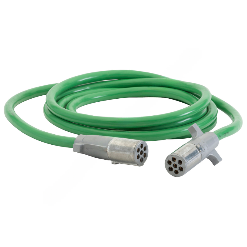 GRO 87172 TRAILER WIRING, STRAIGHT GREEN ABS, 15FT