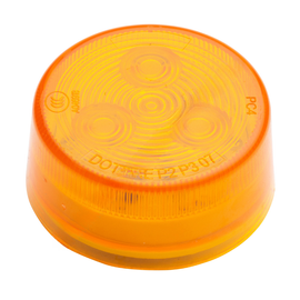 GRO MKR4500Y PG CLR/MKR LAMP, 2, LED, YELLOW, ROUND