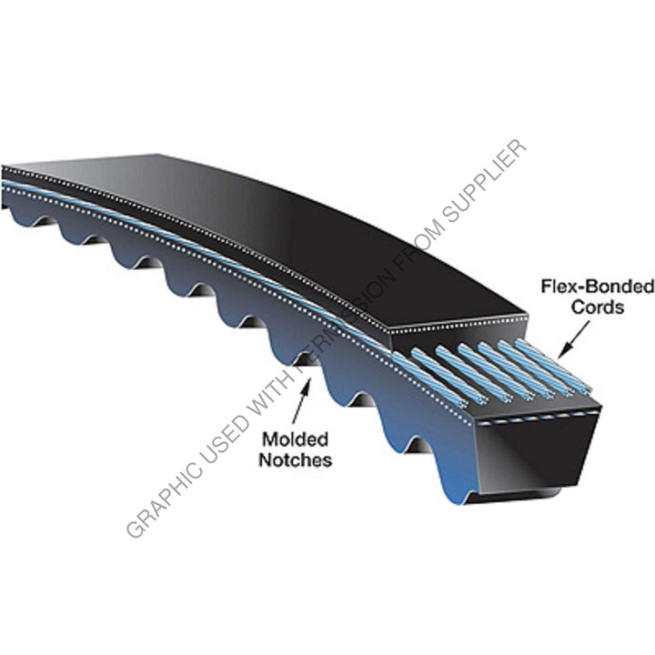 GT  XPA1107 METRIC VBELT,  13MM X 1107MM
