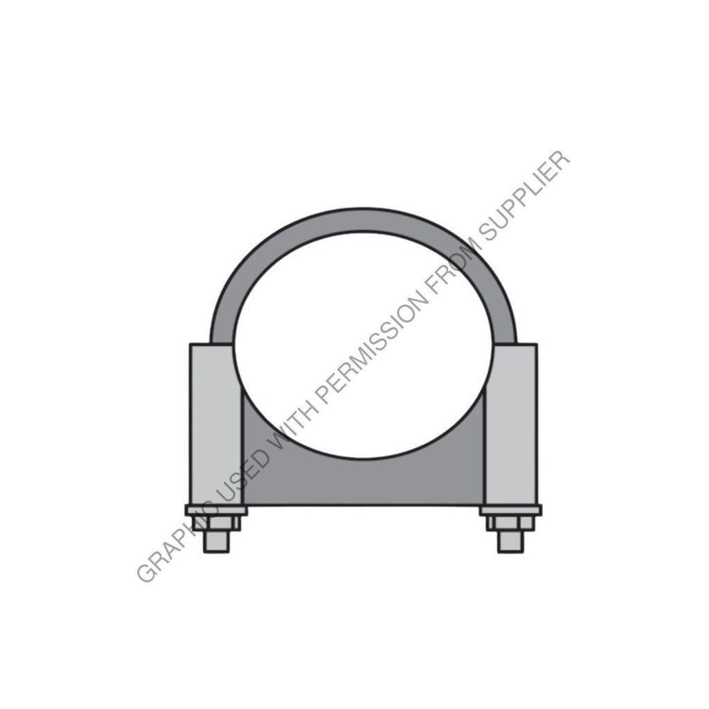 HDC 18 400CP ROUND U-CLAMP CHROME