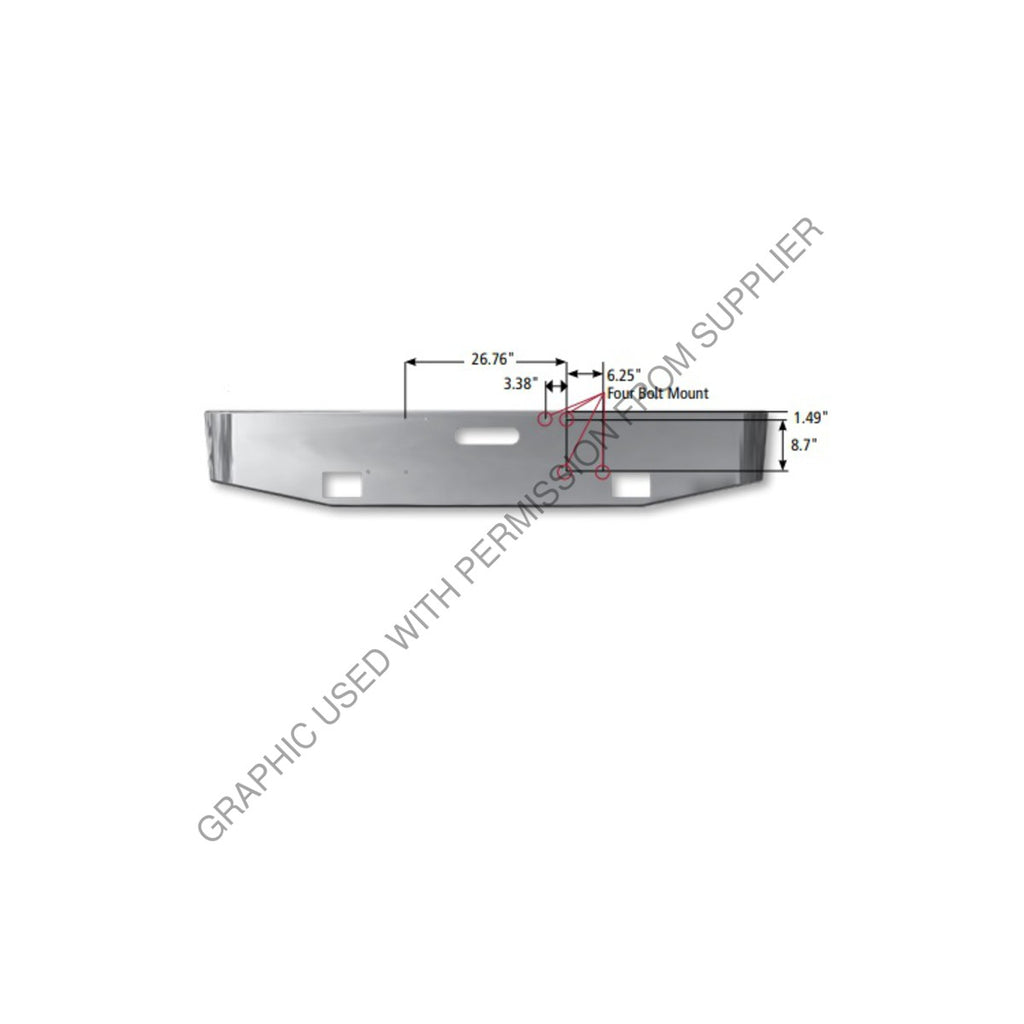 HDR 7209 BUMPER/FL 8 GA