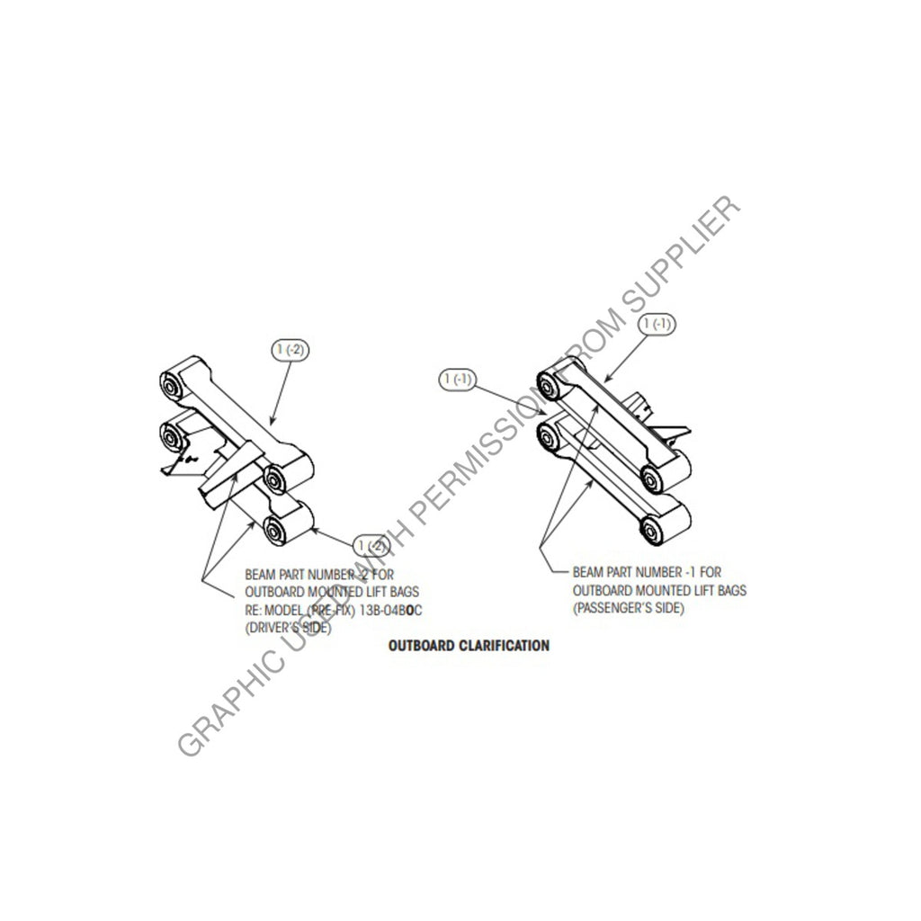 HDR R D 14784 1 BEAM ASSEMBLY HLP/HLN/H LH