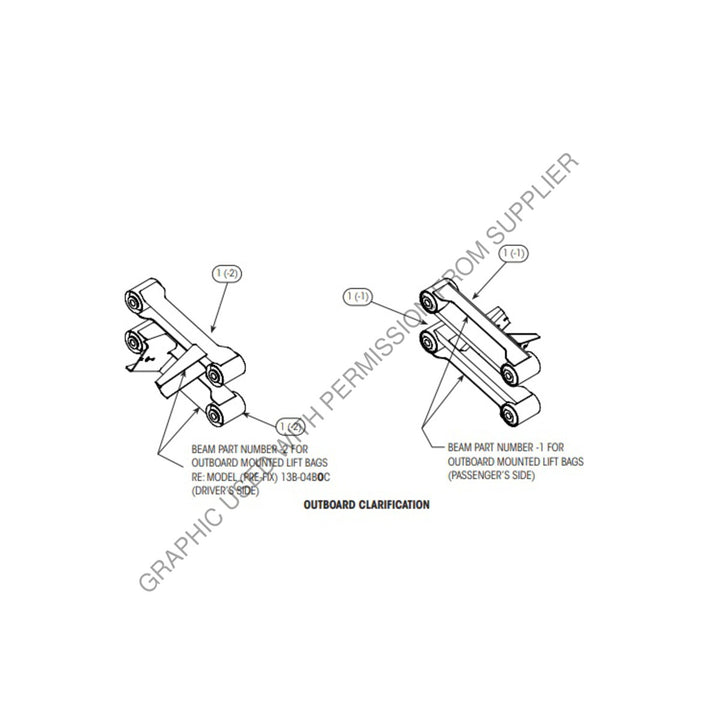 HDR R D 14784 1 BEAM ASSEMBLY HLP/HLN/H LH