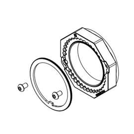 HDR S 32844 2 AXLE NUT KIT PRECISION 320, PM