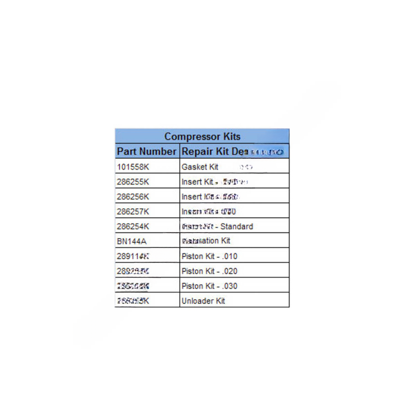 HDX 286526X COMPRESSOR TF501