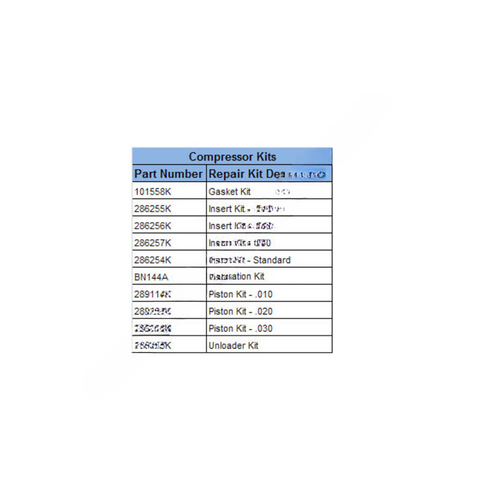 HDX 286526X COMPRESSOR TF501