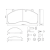 HDX MPBD1441HD DISC BRAKE PAD EXTREME TEMP BRAKING