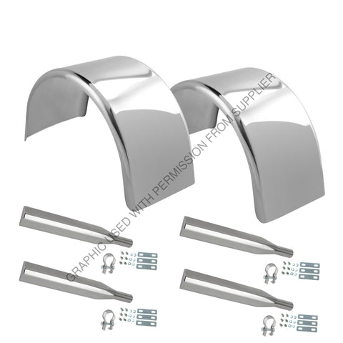 HGB 3756P KIT 304SS 14GA 90