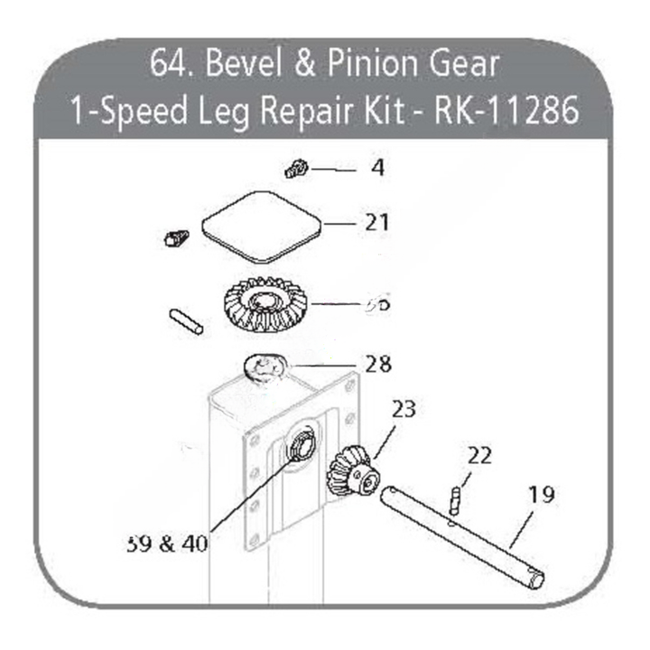 HLD RK11286 REPAIR KIT, BEVEL/PINION GEAR, MARK V
