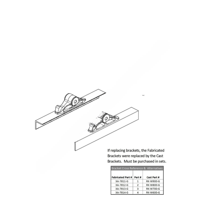 HLD RKW900G REBUILD KIT, MOUNTING BRACKET
