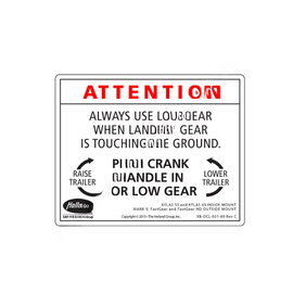 HLD XB DCL03169 DECAL,INSTRUCTIONAL