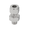 HOK 6CMS4316 CONNECTOR-ST,3/8TUBE,7/16 ORING,SST
