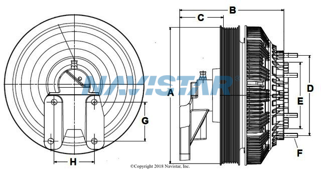 HOR99A9743 DRIVE FAN & MTG ASM