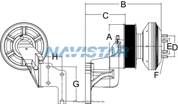 HOR99A9876 DRIVE FAN & MTG ASM Image 1