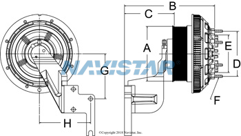 HOR99A9957 DRIVE FAN & MTG ASM