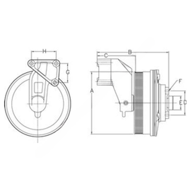 HOR 16215 SHEAVE,8K GROOVE,09.00 OD HTS ADV