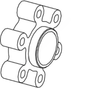 HOR 18386 ADAPTER, FAN PILOT, 50.75 PLT