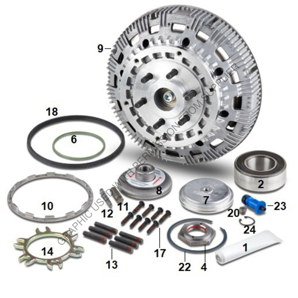 HOR 2S DP S HORTON,FAN CLUTCH REPAIR KIT,TWO-SPEED,S