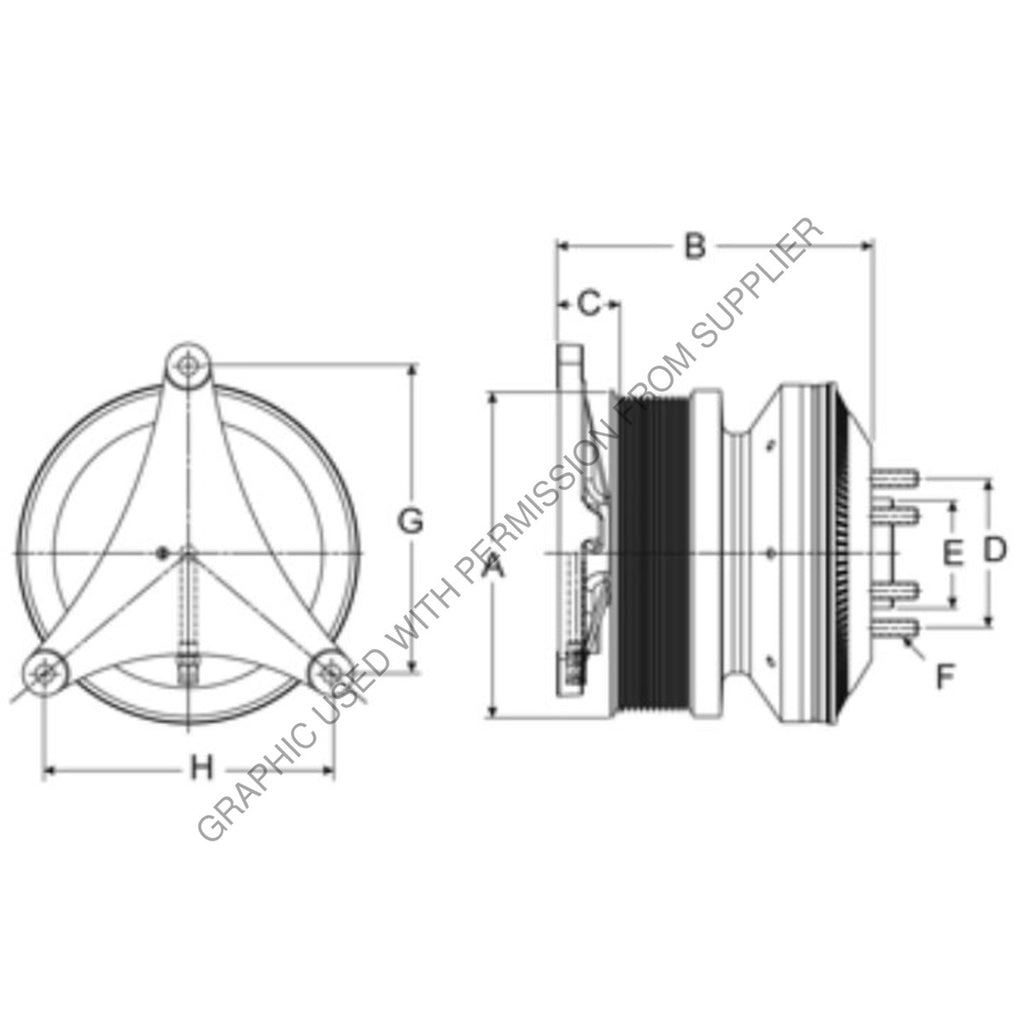 HOR 79A8131 CLUTCH DMA SE 24 REMAN CUM 191 3 8 PK 65