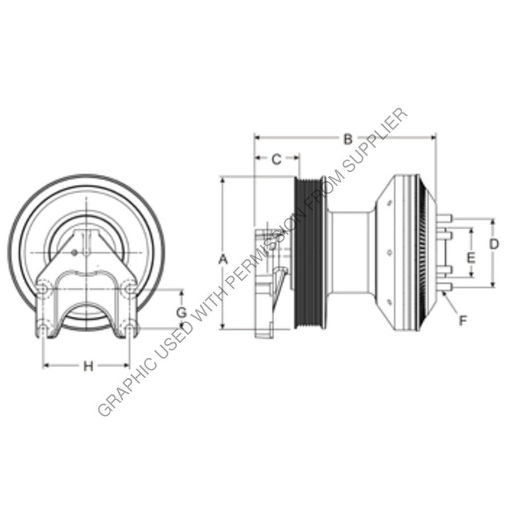 HOR 79A8165 CLUTCH DMA SE 21 REMAN CAT 8K 6K 190 5 6