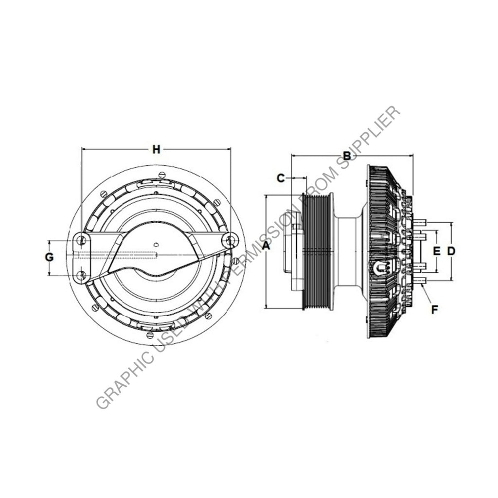 HOR 79A8246 CLUTCH DMA2S 21 W/LOCK-UP REMAN,HDEP,174