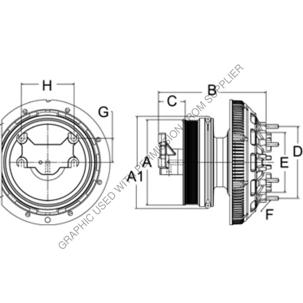 HOR 79A8652 CLUTCH,DMA SE 24,REMAN,CUM,190.3,8-PK