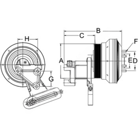 HOR 79A9090 CLUTCH, DMA SE 21,REMAN,8-K GRV,157.9 OD