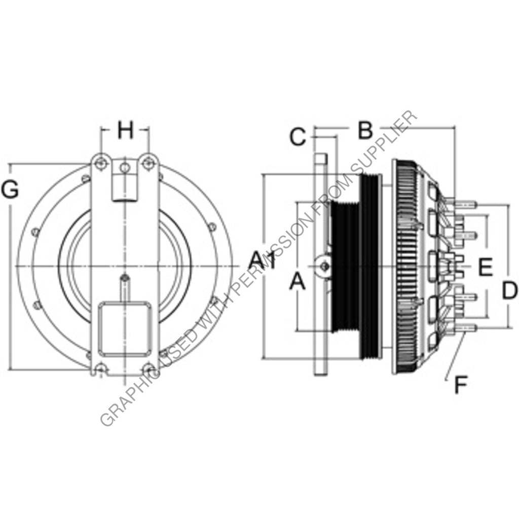 HOR 79A9292 DMA FAN CLUTCH