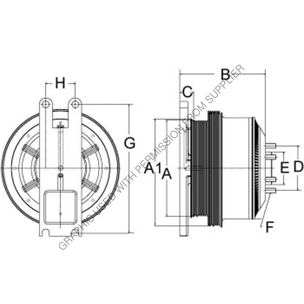 HOR 79A9293 2 CLUTCH,REMAN,CAT,190.5,8K/6K,65.0 PLT,20