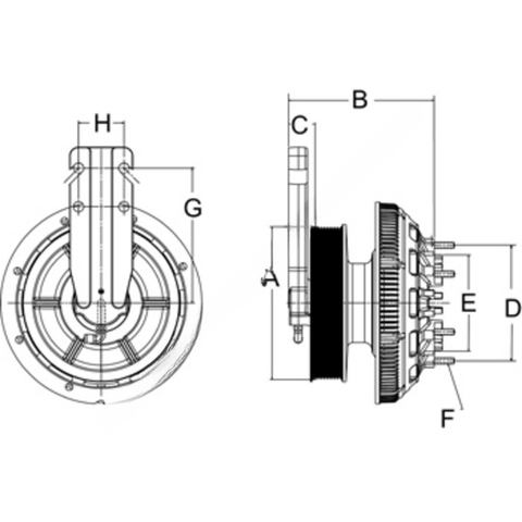 HOR 79A9319 2 DM ADVANTAGE REMAN 2-SPD, FAN CLUTCH