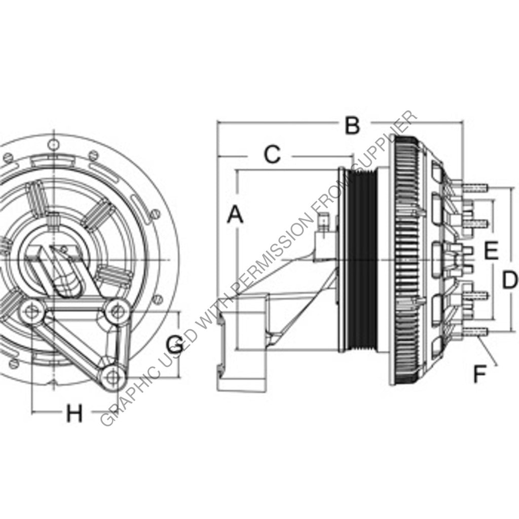 HOR 79A9962 CLUTCH DMA2S REMAN CUM 191 0 8 PK 126 9