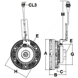 HOR 9804117 CL-FAN,ELECT CNTRL VISCOUS,KIT