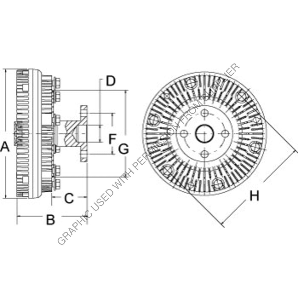 HOR 9902001 FAN CLUTCH