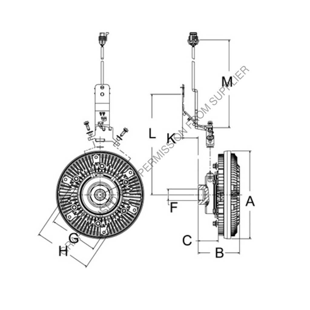 HOR 9902030 ASSY CLUTCH, VS167,62G OF 35000CST OIL