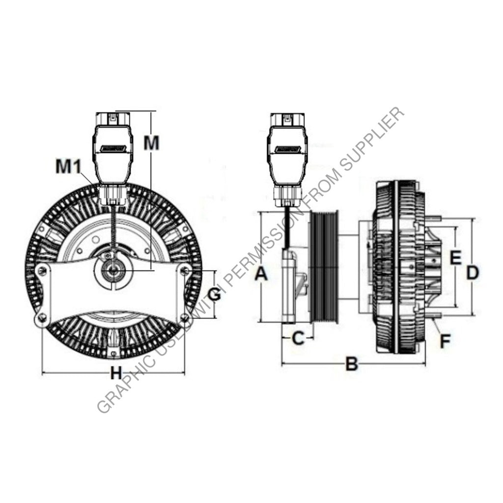 HOR 9910132 CLUTCH, ASSY, RCV250