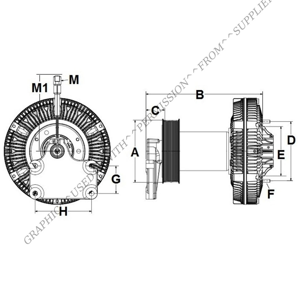 HOR 9910269 CLUTCH, ASSY, MOD RCV250