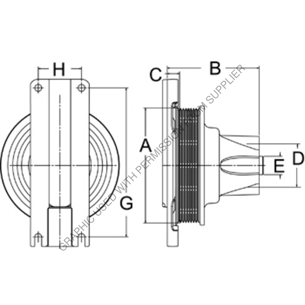 HOR 992063 HUB, DRIVE, NO STUDS