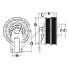 HOR 992094 HUB,DRIVE CUM,147.4/156.7, 8PK/6PK, 70.1