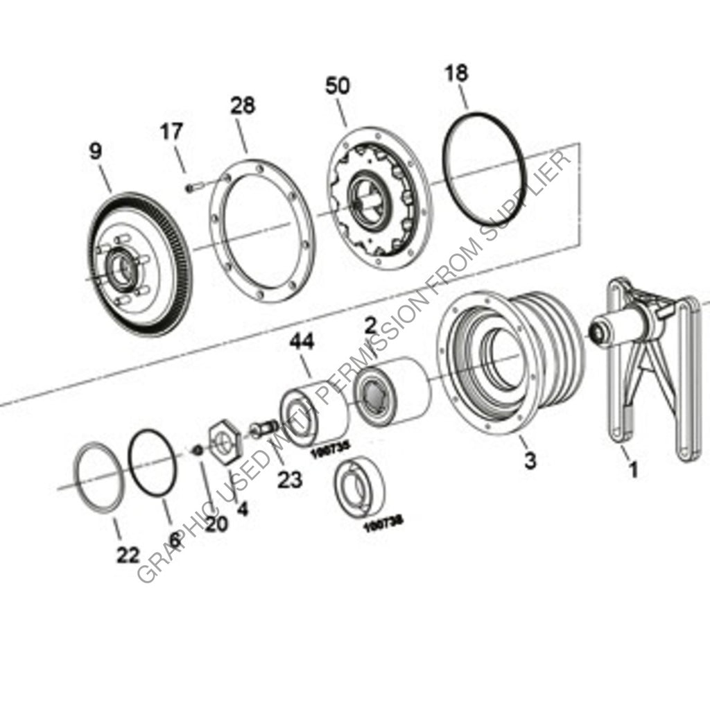 HOR 995589 REPAIR KIT FAN CLUTCH