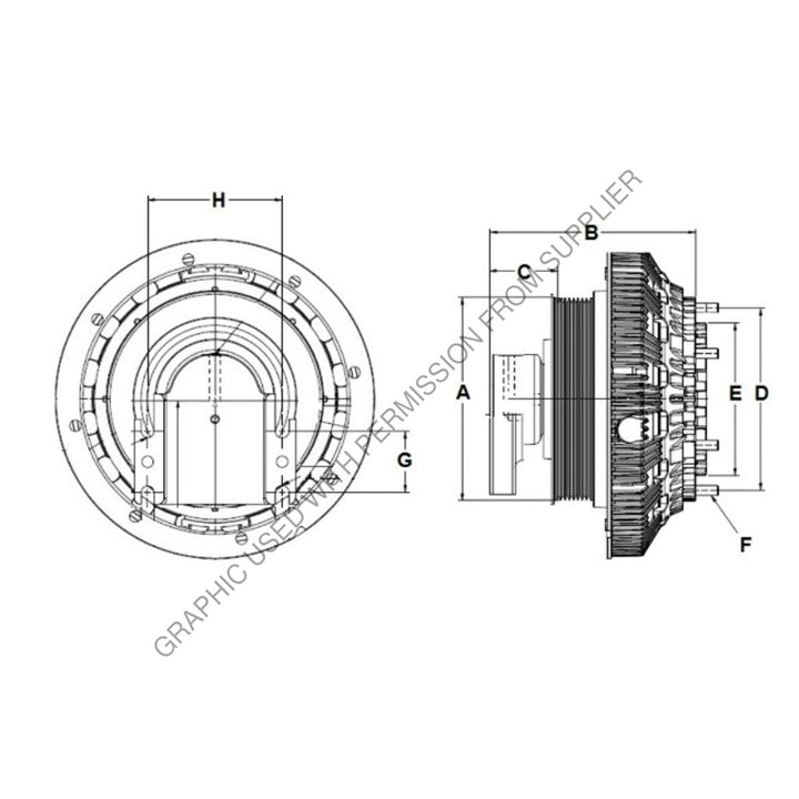 HOR 998193 CLUTCH DM2S SE 24 CUM,168.0,8-PK,127.0 P