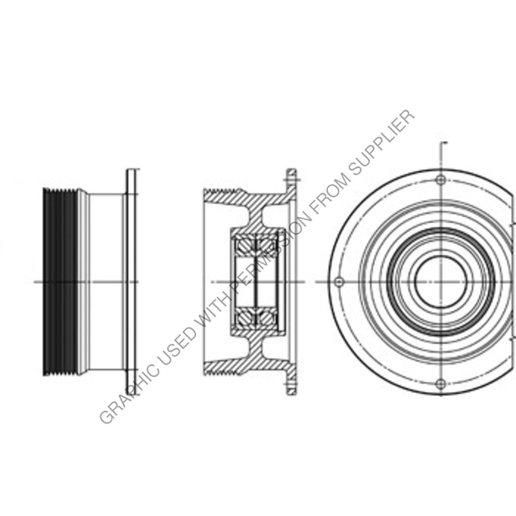 HOR 99A4618 ASSEMBLY, SHEAVE,10-PK,201.2 OD DMA