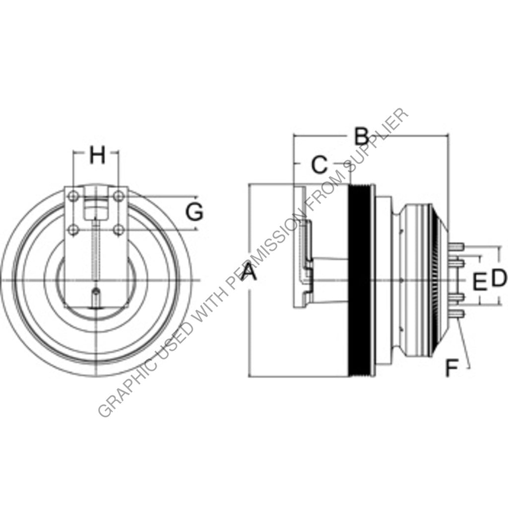 HOR 99A9451 CLUTCH DMA SE 21 CAT,254.0,8-PK