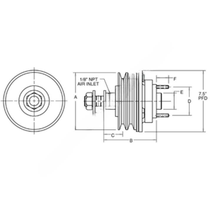 HOR 99E0003 CLUTCH AR2S CUM,255.24,10-PK,27.1 STUDS