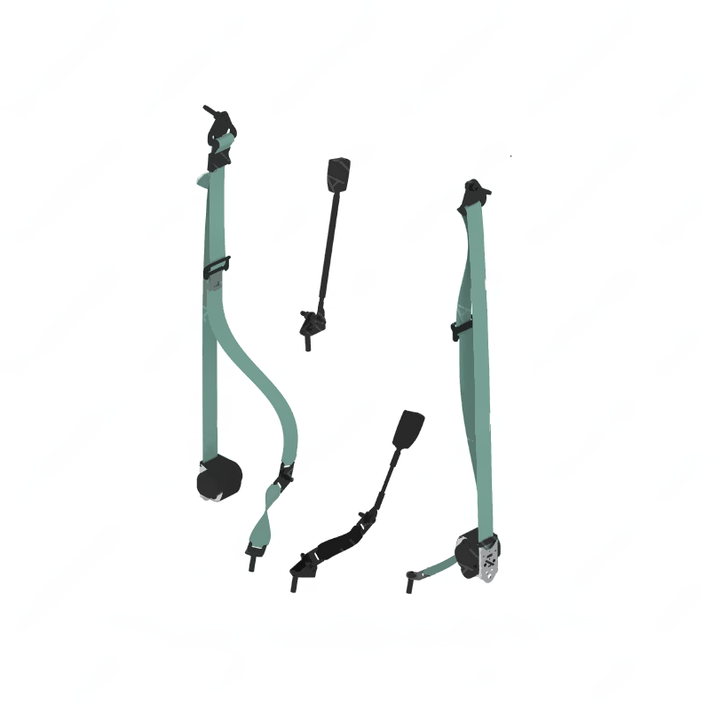 IMM F155523 SEATBELT-M2,ISRI AIR DR,SW,GRN