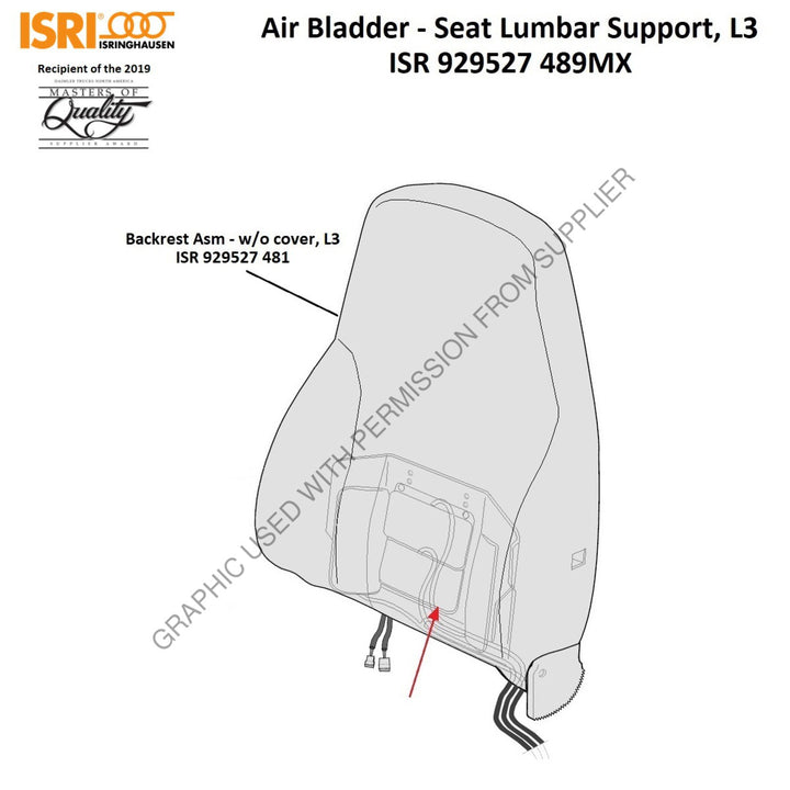 ISR 929527 489MX AIR CHAMBERS FOR IPS L3 (SEAT PART)