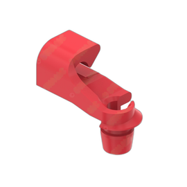 ITD 14000858 CLIP-ROD END,4.13MM,RH,ANTI-RTL,RED,CW