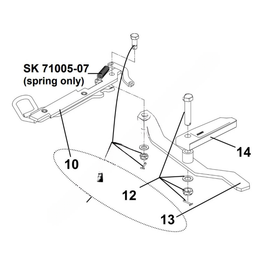 JOS SK75013 20B KIT-RELEASE ARM AND HANDLE REPLACEMENT