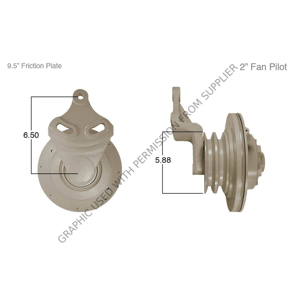 KM  N20 91009 FAN CLUTCH, REMANUFACTURED HT/S-TYPE